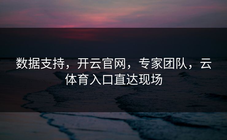 数据支持，开云官网，专家团队，云体育入口直达现场